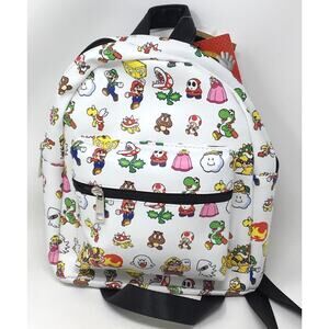 Super Mario Bros Nintendo Accessory Innovations Multi-Color Mini Backpack NWT